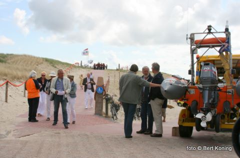 Station De Koog was ook aanwezig met de truck en de reddingboot Zalm om nog wat leden te werven voor de Club van 100 Stations Texel.